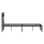 vidaXL Cadre de lit sans matelas chêne sonoma 120x200 cm