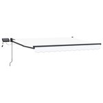 vidaXL Store rétractable manuel avec LEDs 3 x 2 5 m