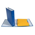 Classeur Rembordé Prolypropylène 2 Anneaux 30mm - A5 - Bleu - X 20 - Exacompta