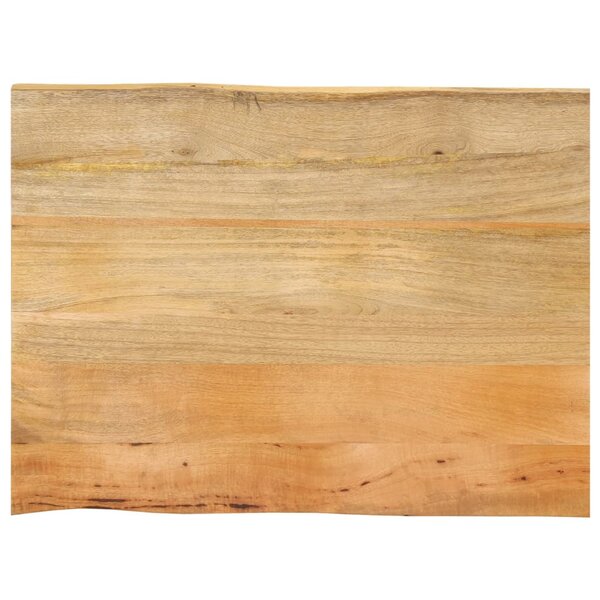 vidaXL Dessus de table 70x60x2 5 cm bord vivant bois massif manguier