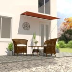 vidaXL Auvent rétractable 300x150 cm Orange et marron