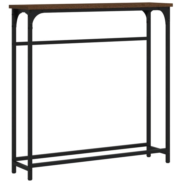 vidaXL Table console chêne marron 75x19 5x75 cm bois d'ingénierie