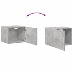 vidaXL Armoire murale gris béton 50x42 5x40 cm bois d'ingénierie
