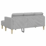vidaXL Ensemble de Canapés 2 Pièces Gris nuage 173 x 131 x 67 cm