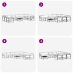 vidaXL Ensemble de canapés d'extérieur 11 pc Blanc et crème