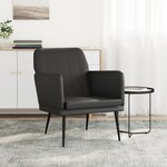 vidaXL Fauteuil Noir 61x78x80 cm Similicuir