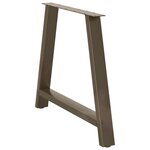 vidaXL Pieds de table à manger en forme de A  2 pièces  100 x (72-73) cm  acier