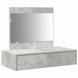 vidaXL Table de Toilette Gris 83 x 40 x 70 cm Bois d'ingénierie