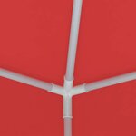 vidaXL Tente de fête Rouge 200 x 200 x 240 cm PE et acier