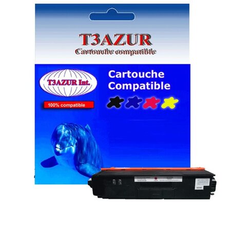 Toner compatible avec Brother TN325 TN326 TN329 pour Brother HL4140CN, HL4150CDN Magenta - 3 500 pages - T3AZUR