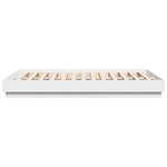 vidaXL Cadre de lit blanc 160x200 cm bois d'ingénierie