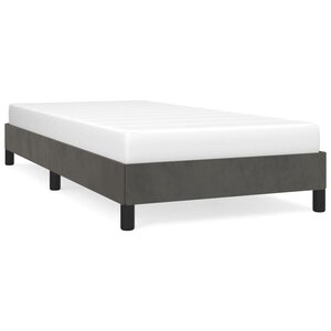 vidaXL Cadre de lit sans matelas gris foncé 80x200 cm velours