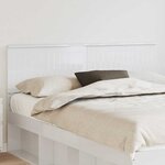 vidaXL Tête de lit Blanc Brillant 150 cm Bois d'ingénierie