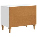 vidaXL Cabinet de chevet Blanc 62 x 34 5 x 48 cm Bois d'ingénierie