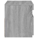 vidaXL Meuble TV avec lumières LED Sonoma gris 60x35x40 cm