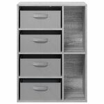 vidaXL Buffet Sonoma gris 60 x 33 5 x 84 cm