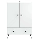 vidaXL Buffet Blanc 66 x 34 5 x 95 cm Bois d'ingénierie