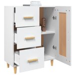 vidaXL Buffet Blanc 69 5x34x90 cm Bois d'ingénierie