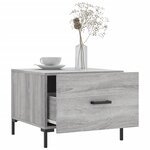 vidaXL Tables basses 2 Pièces sonoma gris 50x50x40 cm bois d'ingénierie
