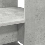 vidaXL Bureau avec rangement gris béton 113x54x120 cm en bois