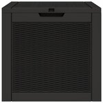 vidaXL Boîte de stockage de jardin noir 55 5x43x53 cm polypropylène