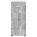 vidaXL Ensemble d'armoire de salle de bain TULUM Gris Sonoma