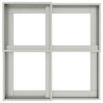 Jardinière vidaXL 80x80x60 cm en acier galvanisé
