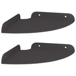 vidaXL Étagère flottante avec étagère 2 Pièces Noir 18 x 18 x 2 cm
