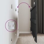 vidaXL Tête de lit murale Gris 159 5x3x60 cm Bois massif de pin