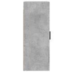 vidaXL Armoire murale gris béton 34 5x34x90 cm bois d'ingénierie