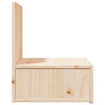 vidaXL Table de chevet Marron 42 x 32 5 x 40 cm Bois massif en pin