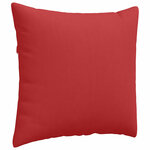 vidaXL Coussins de canapé 2 Pièces Rouge 50 x 50 cm tissu