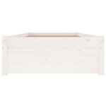 vidaXL Cadre de lit avec tiroirs blanc 75x190 cm