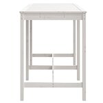 vidaXL Table de jardin blanc 159 5x82 5x110 cm bois massif de pin