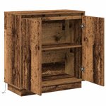vidaXL Buffet LED Bois ancien 71 x 34 5 x 75 cm Bois d'ingénierie