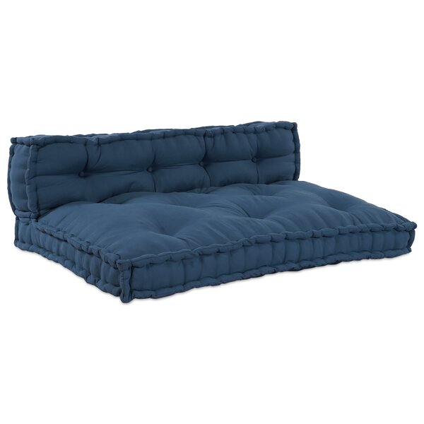 vidaXL Coussin de Canapé Pallet 2 Pièces Indigo 60 x 40 cm Coton