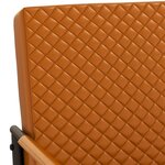 Vidaxl chaise cantilever marron similicuir