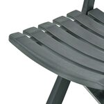 vidaXL Chaises de jardin pliables 2 Pièces Plastique Vert