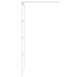 vidaXL Paroi de douche Blanc 90x195 cm Verre ESG transparent