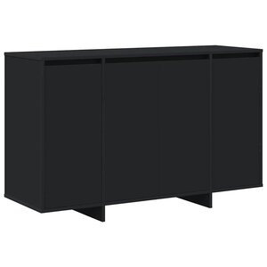 vidaXL Buffet Noir 120 x 41 x 75 cm Bois d'ingénierie
