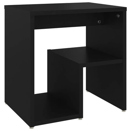 vidaXL Table de chevet Noir 40x30x40 cm Aggloméré