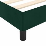 vidaXL Cadre de lit sans matelas vert foncé 160x200 cm velours