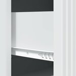 vidaXL Armoire à tiroirs Blanc 66 x 34 5 x 90 cm Bois d'ingénierie
