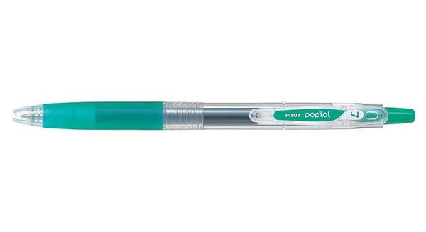 Roller Rétractable encre gel POP'LOL Pte 0,7 Trait 0,4 mm Vert PILOT