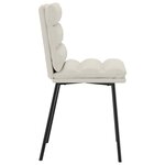 vidaXL Chaises à manger lot de 6 crème velours