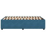 vidaXL Cadre de lit sans matelas bleu 120x190 cm velours