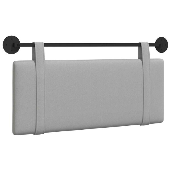 vidaXL Tête de lit suspendue Gris nuage tissu