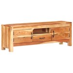 Vidaxl meuble tv 116x30x40 cm bois d'acacia massif