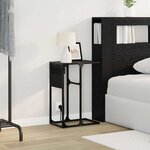 vidaXL Cabinet de chevet Chêne noir 41 5 x 26 x 60 5 cm