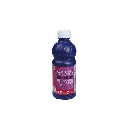 Peinture Acrylique Glossy Outremer - Flacon 500ml LEFRANC BOURGEOIS